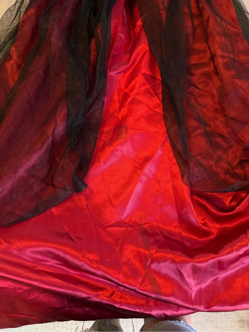 Kids Red and Black Gothic Princess Costume